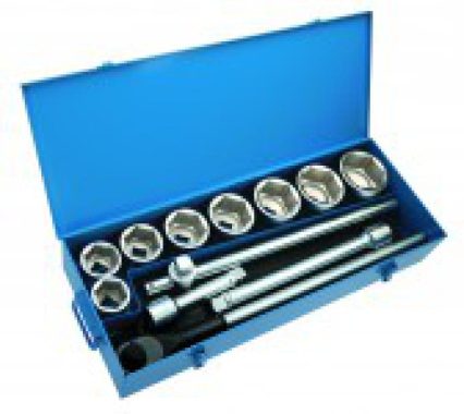 Sada hlavic a ovladačů 1", NAREX-SADA, 12-dílná, 1"- HS008043